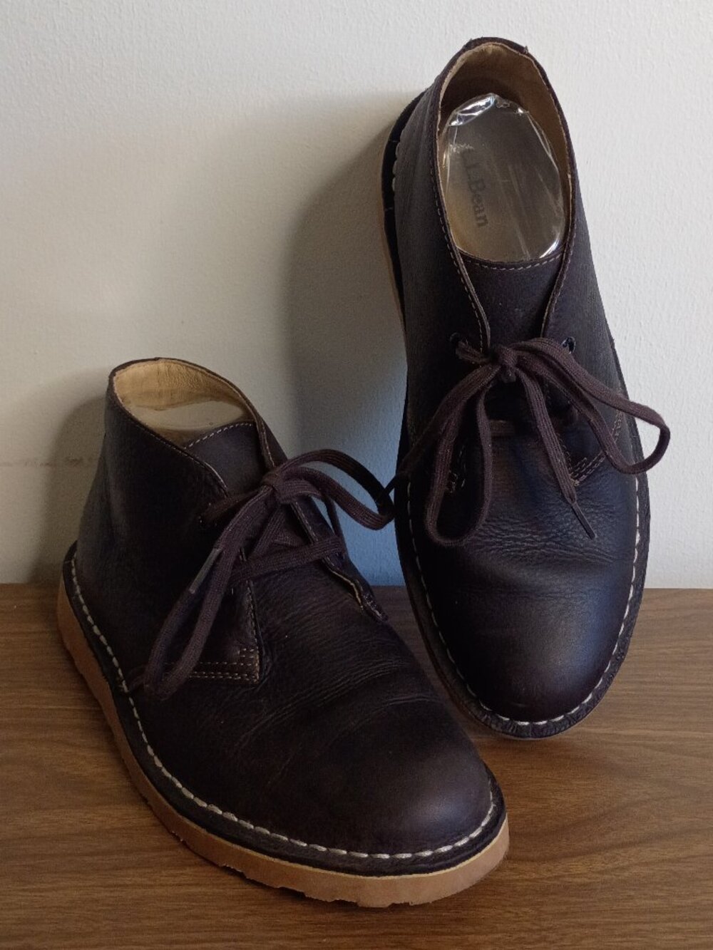 L.L. Bean Women's Sz 9.5 Stonington Chukka Boot Cocoa Brown Leather 507145